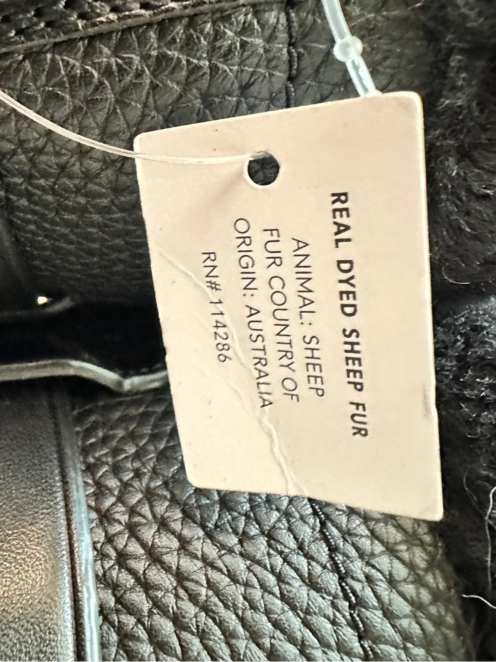 Coach Black Pebbled Leather Fur Shearling  Buckle Strap Combat Boot